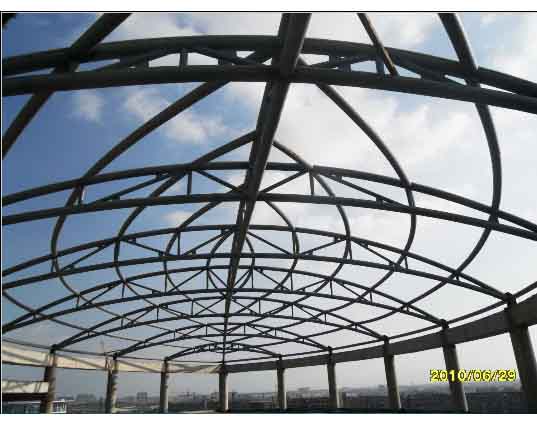 三门峡中煤朔州宾馆管桁架工程
